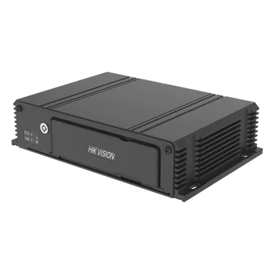 Grabador de Video Móvil AE-MD5043-SD Series / 4 Canales HDTVI-AHD-CVBS / SD Card Hasta 256 GB / 4G Integrado / GPS y GLONASS / Chasis de Aluminio Sin Ventilador / Compatible con H.264 y H.265