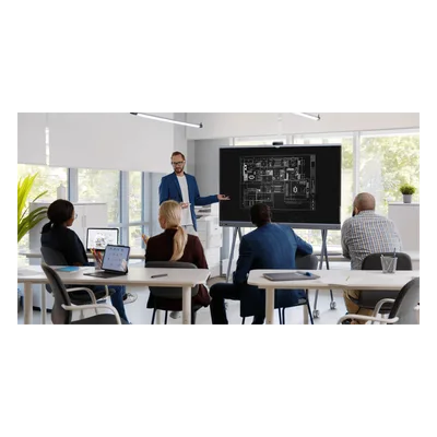 Centro de Colaboración Inteligente / Pantalla 4K UHD 65'' / Triple Cámara 50 MP / Zoom Híbrido 16x / Audio AI 12 m (39.4 ft) / 20 Puntos Táctiles / Wi-Fi 6
