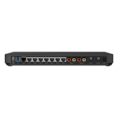 Procesador AV / 9 Cámaras / 8 Micrófonos / 4 Altavoces / PoE / DSP Terceros