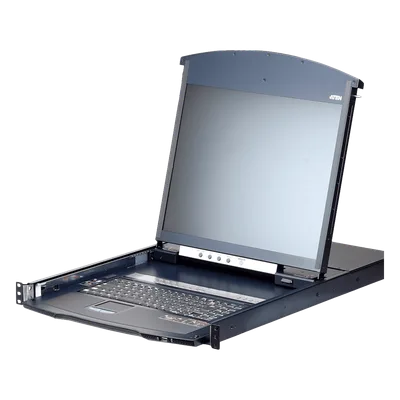 Consola KVM over IP / 16 Puertos / Pantalla LCD 19" / Dual Rail / Dual NIC / Cat5e/6 / Acceso Remoto
