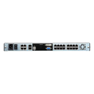 Consola KVM over IP / 16 Puertos / Pantalla LCD 19" / Dual Rail / Dual NIC / Cat5e/6 / Acceso Remoto