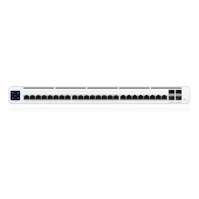 Switch Administrable PoE / 24 Puertos GbE / 4 SFP+ 10G / PoE Pasivo 27 V 220 W / Pantalla Táctil 1.3"