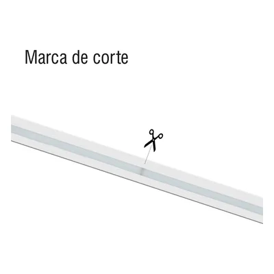 Manguera LED Luminosa / Resina Transparente IP65 / 50 m / 110V CA 4.2 A / 500 W / 6500 K / 164 pies / Corte cada 100 cm