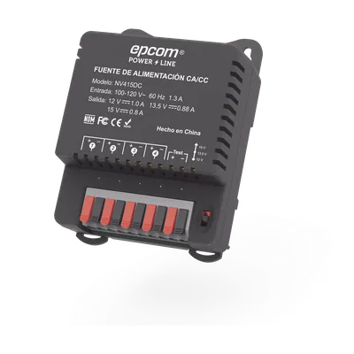Fuente de Poder / 4 Canales / Salida Ajustable 12/13.5/15 Vcc / 4 A / Protección OVP-OCP-OTP-SCP / Montaje en Pared