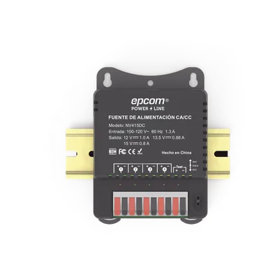 Fuente de Poder / 4 Canales / Salida Ajustable 12/13.5/15 Vcc / 4 A / Protección OVP-OCP-OTP-SCP / Montaje en Pared
