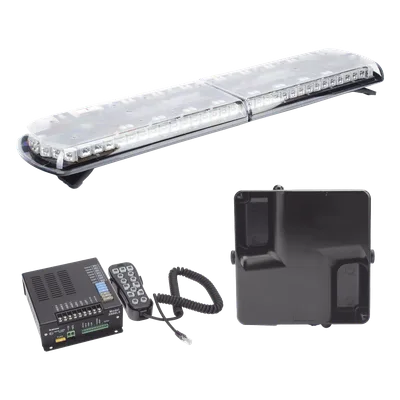 Torreta LED Vehicular / 48 pulgadas / 130 LED / Dual Color / 48 Patrones de Destello / Aluminio y Policarbonato