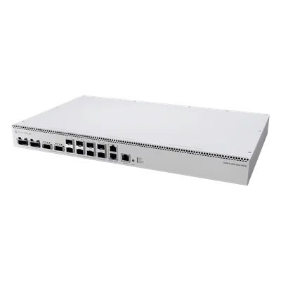 Switch / 400 Gbps / 8x SFP56 50G / 2x QSFP56 200G / 2x QSFP56-DD 400G / ARM Quad-Core 2 GHz / 4 GB RAM / Rackmount