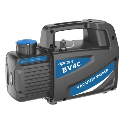 Bomba de Vacío / Vacío Final 150 Micrones / Caudal 4 CFM (114 L/min) / Potencia 1/4 HP / Doble Voltaje 110V/230V / Puerto 1/4 SAE