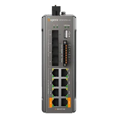 Switch PoE Administrable / 8 Puertos Gigabit / 2 Puertos 90W 802.3bt / 4 SFP 2.5G / Capacidad 36 Gbps / Presupuesto PoE 240W / Rango -40℃ a 75℃ (-40℉ a 167℉)