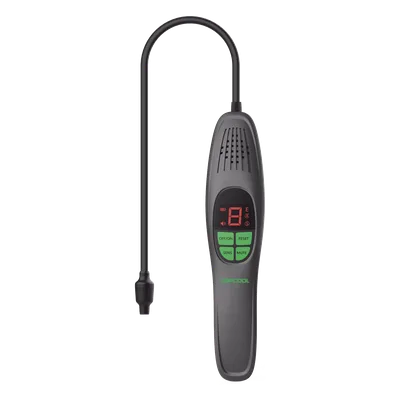 Detector de Fugas de Refrigerante / Sensor de Diodo Calentado / Detección ≤3 g/año / Tiempo de Reacción ≤3 segundos / Sonda Flexible 420 mm / Autonomía 7 horas