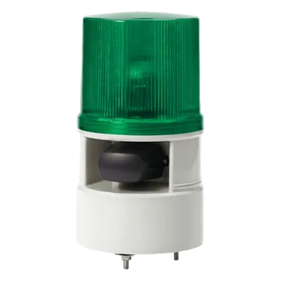 Baliza LED con Sirena / 5 Tonos 105 dB / 4 Patrones de Destello / 110-220 VCA / IP54
