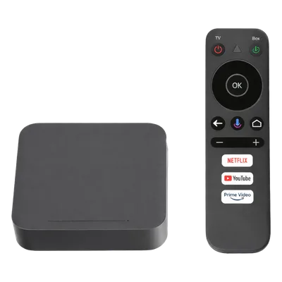 Decodificador Android TV / 4Kp60 HDR / Wi-Fi Dual Banda / Bluetooth 5.0 / HDMI 2.1 / 2 GB RAM 16 GB Almacenamiento