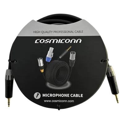 Cable de Audio 3.5mm a 3.5mm / Conectores MTP3C-BG Negros / 2m (6.56 ft) / OFC / Doble Blindaje