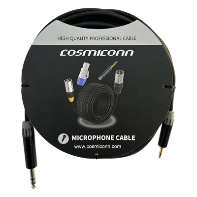 Cable de audio / 6.35mm a 3.5mm / Conectores dorados / 5m / 16.4 pies