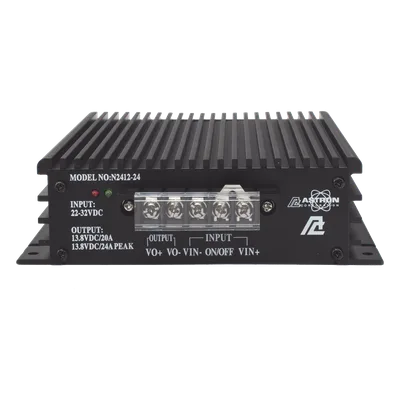 Convertidor DC-DC / Entrada 22-32 VDC / Salida 13.8 VDC 20 A / 5 x 16 x 18 cm (1.97 x 6.3 x 7.09 in)