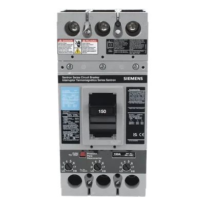 Interruptor Termomagnético / 600V CA / 3 Polos / 150A / Capacidad Interruptiva 65kA / 350 kcmil / Montaje en Gabinete