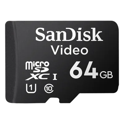 Memoria microSD / 64GB / Alta Resistencia / Videovigilancia / Clase 10 / -25°C a 85°C / 32 TBW