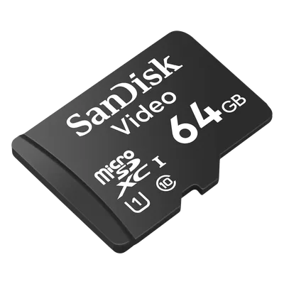 Memoria microSD / 64GB / Alta Resistencia / Videovigilancia / Clase 10 / -25°C a 85°C / 32 TBW