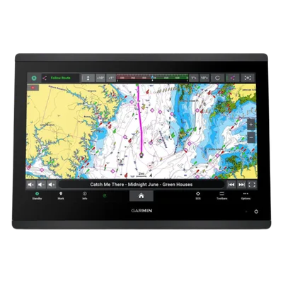 Plotter de Navegación GPSMAP 1623xsv / Pantalla Táctil IPS 15.6" Full HD / Salida de sonda CHIRP 1 kW con ClearVü y SideVü / Compatibilidad LiveScope y Panoptix / Conectividad NMEA 2000 y 0183 / IPX7 
