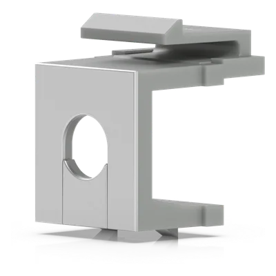 Inserto Keystone Ciego Pasante / Snap-In / 12 Piezas / Gestión de Cableado / 6.3 x 14.6 x 18 mm