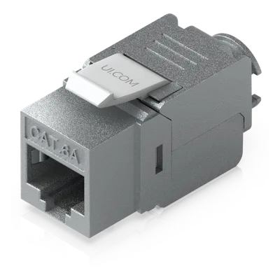 Keystone Jack / Cat6A / Terminación Toolless / Snap-In / 12 Piezas / 23-26 AWG