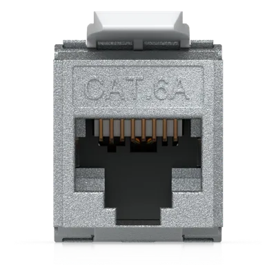 Keystone Jack / Cat6A / Terminación Toolless / Snap-In / 12 Piezas / 23-26 AWG