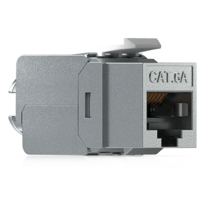 Keystone Jack / Cat6A / Terminación Toolless / Snap-In / 12 Piezas / 23-26 AWG