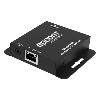 Receptor HDMI Extensor / 4K@30Hz a 40 m (131.2 ft) / 1080p a 70 m (229.7 ft) / HDCP 1.4 / Control IR Unidireccional / PoC / Puerto Loop HDMI