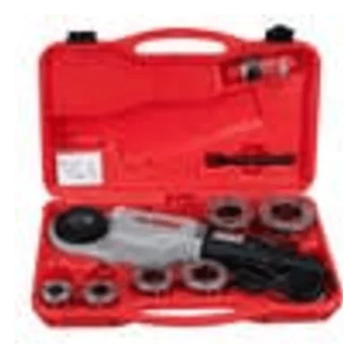 Tarraja Eléctrica para Tubo / 1010 W / Capacidad 1/2"-2" (12.7-50.8 mm) / Velocidad Variable 25-15 rpm / Reversa 58 rpm / Peso 6 kg / Doble Aislamiento / Adaptadores Monoblock y Euroblock