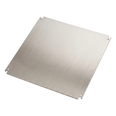 Gabinete Industrial IP66 / Acero Inoxidable 304L / 240x240x150 mm (9.4 x 9.4 x 5.9 in) / Doble Cerradura / Placa de Montaje 2 mm