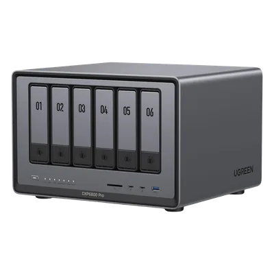 NAS / 6 Bahías + 2 NVMe / Intel i5 / Thunderbolt 4 / 10GbE / DDR5 64GB / HDMI