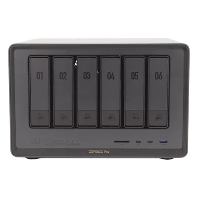 NAS / 6 Bahías + 2 NVMe / Intel i5 / Thunderbolt 4 / 10GbE / DDR5 64GB / HDMI