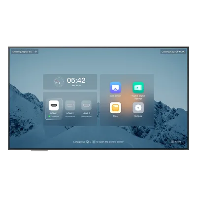 Pantalla Profesional / 65" / 4K UHD IPS / Wi-Fi 6 Dual Band / Bluetooth 5.1 / HDMI 2.0 x3 / Integración MTR