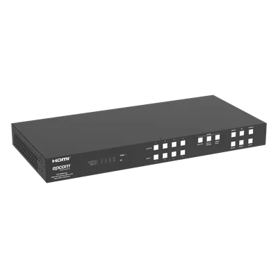 Switch Matrix HDMI / 4x4 / 18 Gbps / 4K@60Hz / HDCP 2.2 / TCP-IP y RS-232 / Audio LPCM y Dolby True HD / Conectores Phoenix