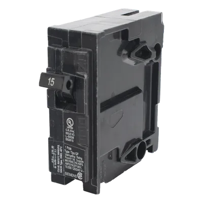 Interruptor Automático Enchufable / 1 Polo / 15 A / 120 V AC / Capacidad de Interrupción 10 kA / UL 489