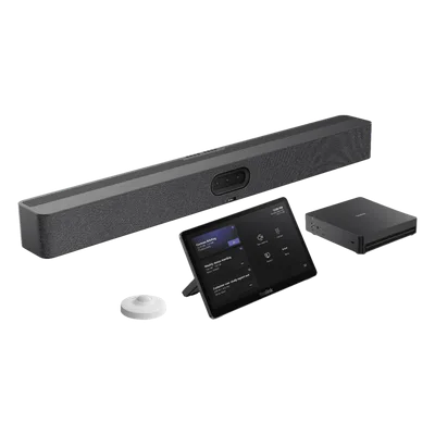 Sistema de Videoconferencia / Intel Ultra5 125H con NPU / Triple Cámara 50 MP / Zoom 8x / Pantalla Táctil 11.6' / Compartición 4K / Detección Ocupación / Microsoft Teams Rooms