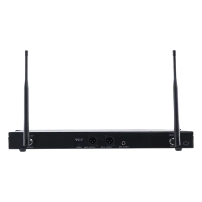 Receptor Inalámbrico Dual Canal / U-Band Digital / 4 Bandas 470-830 MHz / Modulación pi/4-DQPSK / Pantalla TFT-LCD 2.2" / Anti-Interferencia ID Code Pilot / Salidas Balanceadas y Desbalanceadas / Ecua