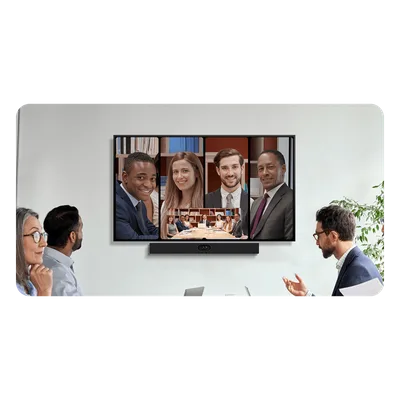 Barra de Videoconferencia Todo-en-Uno / 4K 30 fps / Doble Lente 48 MP / Alcance de Audio 6 m (19.7 ft) / 8 Micrófonos MEMS / Parlantes Estéreo 20W / USB, HDMI, Wi-Fi, Bluetooth
