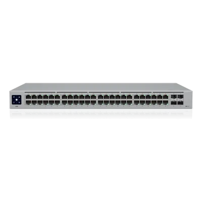 Switch Administrable Layer 2 / 48 Puertos GbE / 4 Puertos SFP 1 Gbps / Fanless / 104 Gbps / Pantalla Táctil 1.3'