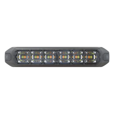Luz Auxiliar Moldeable / 12 LED Dual Color Rojo/Claro / IP67 / Flexión 120° / Certificación SAE y ECE