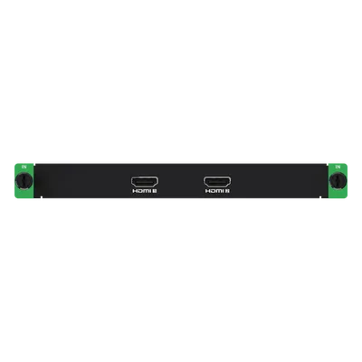 Tarjeta de Entrada HDMI / 2 Canales / 4K60 (4096×2160) / HDMI 2.0 / HDR10 y HLG / HDCP 2.3 / Frame Rate 24-120 Hz