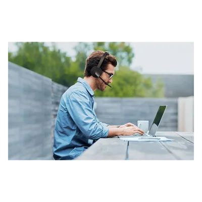 Auriculares Bluetooth Mono / Cancelación de Ruido IA / 35 Horas de Conversación / Bluetooth 5.3 / Alcance 50 m (164 ft) / USB-C y USB-A