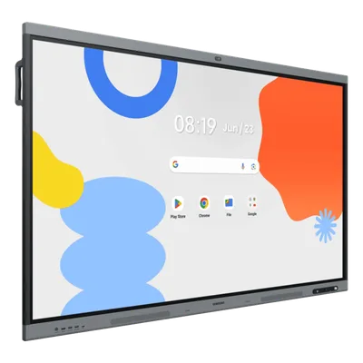 Pantalla Interactiva / 65 Pulgadas 4K UHD / Android 15 EDLA / Octa-core / 16GB RAM / 128GB Almacenamiento / 48MP Cámara / 8 Micrófonos Far-Field 10 m (32.8 ft) / 50 Puntos Touch IR / Wi-Fi 6 / Bocina