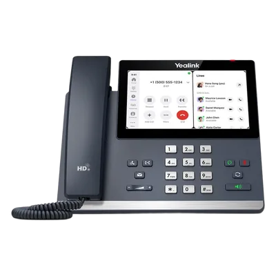 Teléfono IP Empresarial / Pantalla Táctil 7" 1024x600 / Audio HD con Cancelación de Ruido / Wi-Fi Dual Band 433 Mbps / Bluetooth 5.2 / PoE Gigabit / Android 13 Optimizado para Zoom