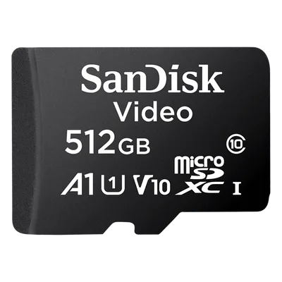 Memoria microSD / 512GB / Alta Resistencia / Clase 10 / -25°C a 85°C / 50MB/s escritura / 256 TBW