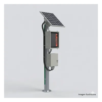 Kit Solar PoE / 28 W Total / 5 Puertos PoE / 802.3af/at + PoE Pasivo 24 Vcc / Panel 250 W / Batería 120 Ah