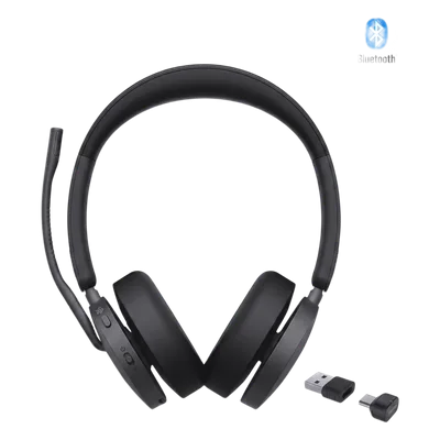 Auriculares Bluetooth / Cancelación Activa de Ruido Híbrida / 65 Horas de Reproducción / Alcance 50 m (164 ft) / 6 Micrófonos / USB-C y USB-A