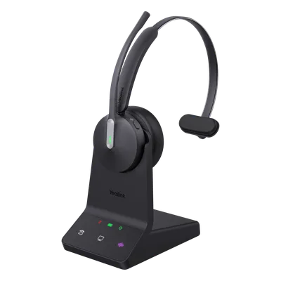 Diadema Inalámbrica / DECT-Bluetooth 5.2 / Acoustic Shield 2.0 / 3 Micrófonos Antiruido / 32 Horas / 185m (607 pies) DECT / 50m (164 pies) Bluetooth / Busylight Dual / UC Plug-and-Play