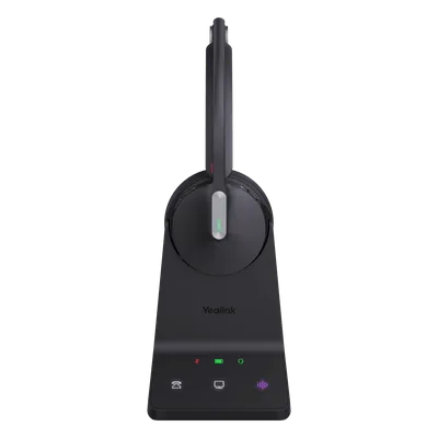 Diadema Inalámbrica / DECT-Bluetooth 5.2 / Acoustic Shield 2.0 / 3 Micrófonos Antiruido / 32 Horas / 185m (607 pies) DECT / 50m (164 pies) Bluetooth / Busylight Dual / UC Plug-and-Play