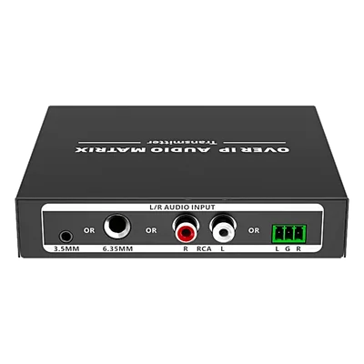 Extensor de Audio sobre IP / PCM 2.0 / Alcance 120 m (393.7 ft) / Matriz Flexible 1:1 1:N N:N / Múltiples Interfaces Analógicas / Protección ESD Nivel 2